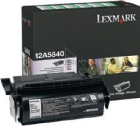 Lexmark 12A5840 Return Program Toner/Print Cartridge, Works with Lexmark Optra T610, T610n, T614, T614nl, T614n, T616, T616n and T612 Printers, Estimated Yield Up to 10000 pages @ approximately 5 % coverage, New Genuine Original OEM Lexmark Brand, UPC 734646222020 (12A-5840 12A 5840) 