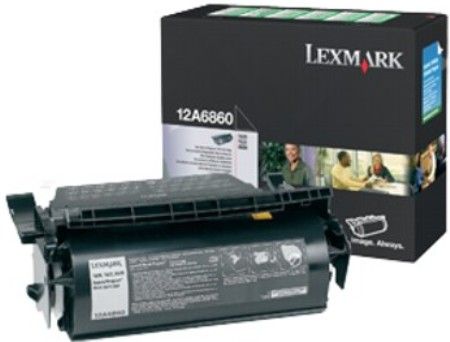 Lexmark 12A6860 Return Program Black Print Cartridge, Works with Lexmark T620 T620dn T620in T620n T622 T622dn T622in T622n and X620e Printers, Up to 10000 standard pages Declared yield value in accordance with ISO/IEC 19752, New Genuine Original OEM Lexmark Brand, UPC 734646205795 (12A-6860 12A 6860 12-A6860)