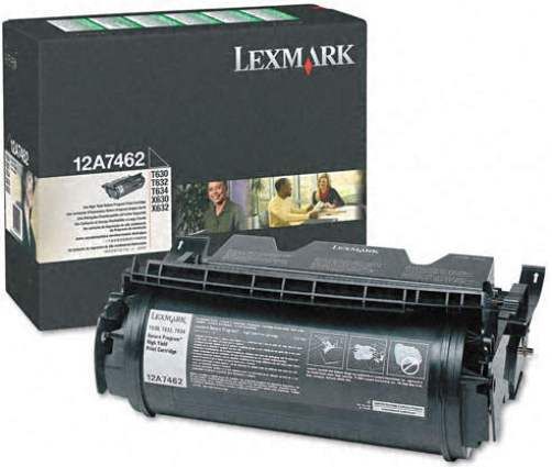 Lexmark 12A7462 Toner Cartridge, Genuine Original OEM Lexmark, 21,000 pages yield @ approximately 5% coverage, High Yield, for T630 T630DN T630N T632 T632DT T632DTN T634 T634DTN (12A 7462 12A-7462)