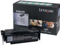 Lexmark 12A8420 Black Return Program Print Cartridge, Works with Lexmark T430 T430d and T430dn Printers, 6000 standard pages Declared yield value in accordance with ISO/IEC 19752, New Genuine Original OEM Lexmark Brand (12A-8420 12A 8420 12-A8420 12A8-420) 