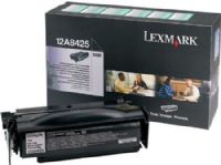 Lexmark 12A8425 Return Program High-Yield Black Toner Cartridge For use with Lexmark T430, T430d, T430dn and T430dtn Printers; 12000 standard pages Declared yield value in accordance with ISO/IEC 19752, New Genuine Original Lexmark OEM Brand, UPC 734646024907 (12A-8425 12A 8425 12A8-425) 