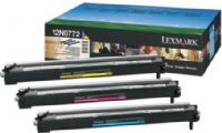 Lexmark 12N0772 Color Photodeveloper Set (Cyan, Magenta & Yellow), Works with Lexmark X912e, C910, C912, C912n, C912dn, C912fn, C920, C920n, C920dn, C920dtn, C910in, C910fn, C910, C910n and C910dn Laser Printers; Up to 28000 pages per color , New Genuine Original OEM Lexmark Brand, UPC 734646567725 (12N-0772 12N 0772 12-N0772 12N0-772) 