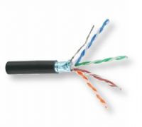 Belden 1300SB 0101000, Model 1300SB, 24 AWG, 4-Pair, Shipboard, ABS Type Approved, Category 5e, F/UTP Cable; Black Color; CMG-LS Rated; Solid bare copper conductors; Polypropylene insulation; Overall Beldfoil shield; 24 AWG stranded tinned copper drain wire; Low smoke zero halogen jacket; UPC 612825111092 (BTX 1300SB0101000 1300SB 0101000 1300SB-0101000 BELDEN) 