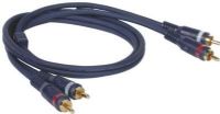 Cables To Go 13032 Velocity 3.3'/1 Meter RCA Stereo Audio Cable, Blue, Color coded, fully molded connectors, Ultra flexible PVC jacket, 24K gold plated contacts, Weight 0.170 Lbs, UPC 757120130321 (13-032 130-32) 