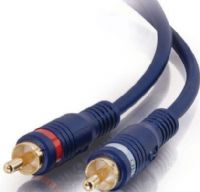 Cables To Go 13033 Velocity 6 Ft RCA Stereo Audio Cable, Color-coded molded connectors and an ultra-flexible jacket enable easy installation, Ultra flexible PVC jacket, 24K gold plated contacts, Weight 0.280 Lbs, UPC 757120130338 (13-033 130-33) 