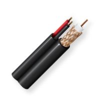 BELDEN1306SB0101000, Model 1306SB, 18 AWG Coax, 1-Pair 18 AWG, Composite Shipboard Cable; Black; 18 AWG Coax BC; BC Braid Shield 95% coverage; FPE insulation for video and 1 PR 18 AWG BC, stranded conductors; PP insulation for power; Overall CMG-LS rating; LSZH jacket; UPC 612825111221 (BELDEN1306SB0101000 CONNECTING CONDUCTOR ELECTRICITY SECURITY) 