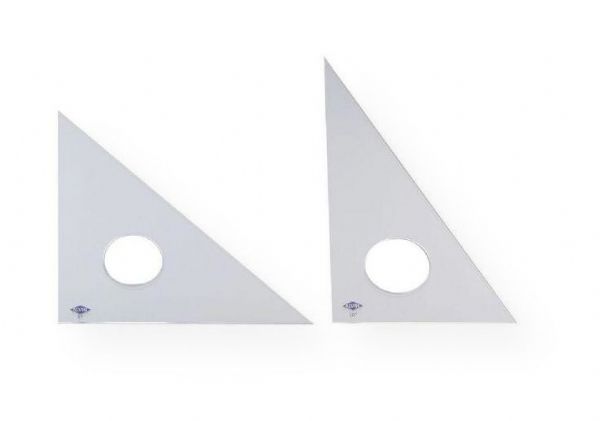 Alvin 130C-10 Clear Professional Acrylic Triangle 30/60 degrees 10