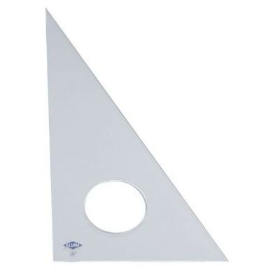 Alvin 130C-18 Clear Professional Acrylic Triangle 30/60 degrees 18