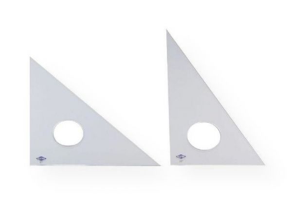 Alvin 130C-8 Clear Professional Acrylic Triangle 30/60 degrees 8