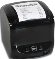 SAM4S 131045 Model GIANT 100 Compact Thermal Receipt Printer with USB+Serial+Ethernet Interface; Fast Speed of 250mm per Second; Guillotine Style, Jam-Free Durable Ceramic Auto-Cutter; Black/Red or Black/Blue Two-Color Printing Available on Appropriate Paper; Accepts 2-1/4" (58mm) or 3-1/8" (80mm) Thermal Paper Rolls (13-1045 131-045 1310-45 GIANT100 GIANT-100) 