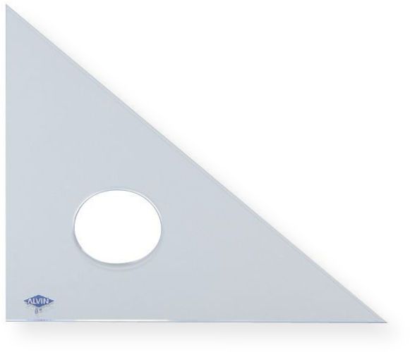 Alvin 131C-18 Clear Professional Acrylic Triangle 18