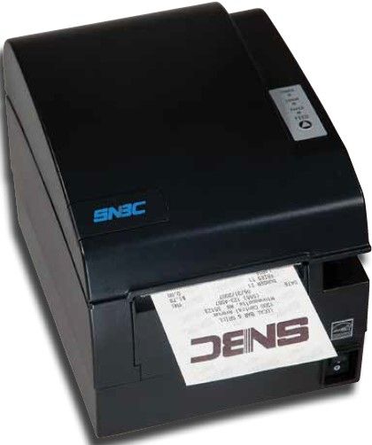 SNBC 132075-E Model BTP-R580II Thermal Receipt Printer, 230mm per Second Print Speed, 203 DPI x 203 DPI Resolution, Dual Interface Standard, Long-Life Auto-Cutter with Selectable Full or Partial Cut Provides 33 ~ 50%, Stores/Prints Logo Images, Prints Watermark, Gray Scale and Two Color Print Capable, Drop and Print Paper Loading, Paper-End Sensor (132075E 132075 E BTPR580II BTP R580II)