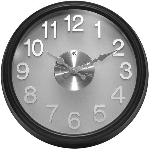 Infinity Instruments 13314BK-2510 The Onyx Wall Clock; Infinity Instruments The Onyx is translucent modern design wall clock; A great design that will give your decor an edge in modern decor; 15