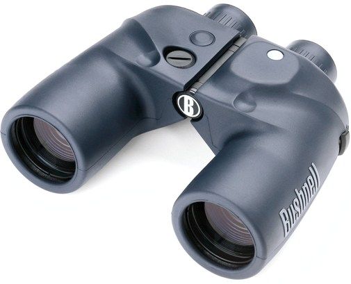 Bushnell 13-7500 Marine 7x 50mm Binocular with Compass, 350 Field of View ft@1000yds, Illuminated, analog compass and ranging reticle, BaK-4 porro prisms for bright, clear, crisp viewing, Fully Multi-coated optics for superior light transmission and brightness, 100% waterproof / fogproof, O-ring sealed and nitrogen-purged to keep out moisture (137500 13 7500 137-500)