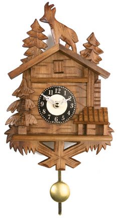 River City Clocks 137QP Chalet with Goat & Trees-Westminster or Cuckoo Quartz Movement, 8