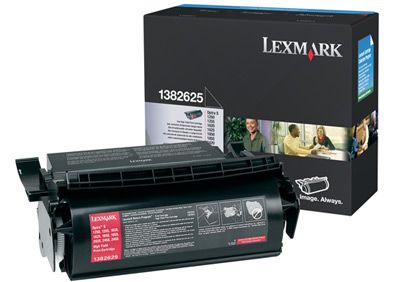 Lexmark 1382625 High Yield Print Cartridge For use with Optra S 1250, 1250n, 1620, 1620n, 1650, 1650n, 2420, 2420n, 2450 and 2450n, Optra S 1255, 1255n, 1625, 1625n, 1855, 1855n, 2455 and 2455n Laser Printers; Average Yield Up to 17600 pages @ approximately 5% coverage, New Genuine Original Lexmark OEM Brand, UPC 734646125772 (138-2625 138 2625 1382-625)