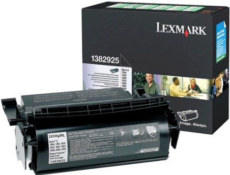 Lexmark 1382925 High Yield Black Return Program Print Cartridge For use with Lexmark Optra S 1250, 1620, 1650, 1625, 1255, 1855, 2455, 2420 and 2450 Printers, Average Yield 17600 pages @ approximately 5% coverage, Lexmark Cartridge Collection Program, New Genuine Original Lexmark OEM Brand, UPC 734646125802 (138-2925 1382-925 13-82925)