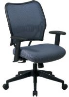Office Star 13-V77N1WA Space Collection Veraflex Deluxe Chair with 2 Way Adjustable Arms in Blue Mist, VeraFlex fabric seat with built-in lumbar support, 2-to-1 synchro tilt control that features adjustable tilt tension for personal seating comfort, 2-way adjustable arms with soft, durable and cleanable gel pads, 20" W x 20" D x 4.5" T Seat Size, 21" W x 19" H Back Size, 17.75-22.5" Seat Height, 18.25" Arms Max Inside (13 V77N1WA 13V77N1WA)Office Star 13-V77N1WA Space Collection Veraflex Deluxe  