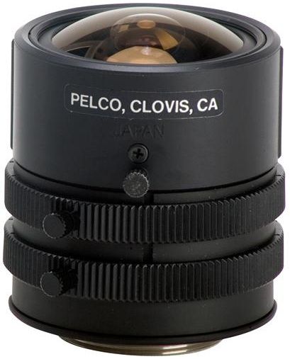 Pelco 13VA1-3 Varifocal and Zoom Lens, Adjustable Iris, Focal Length 1.6~3.4 mm, Ultra Wide-Wide, CS Mount (13VA13 13VA-13 13V-A13)