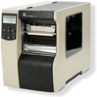 Zebra Technologies 140-801-00000 Model 140Xi4 High Performance Printer; Print methods: Thermal transfer or direct thermal; Full-function front panel and large, multilingual, back-lit LCD display with user-programmable password protection; Clear media side door allows easy monitoring of supplies usage without opening the printer systems; 32 bit 133 Mhz RISC processor; 64 MB on-board linear Flash memory; UPC 778889965498 (14080100000 140801-00000 140-80100000 140-801-00000) 