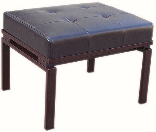 Linon 14012BRNES-01-KD Trento Slipper Ottoman, Brown Frame Finish, Steel Tube with PVC, Metal frame, Espresso colored PVC vinyl cushion, Some Assembly Required, Dimensions (W x D x H) 22.00 x 18.00 x 16.50 Inches, Weight 21.61 Lbs, UPC 753793802299 (14012BRNES01KD 14012BRNES-01KD 14012BRNES01-KD 14012BRNES-01 14012BRNES 01KD)