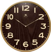 Infinity Instruments 14065NT-3161WL Arbor II Wall Clock, 21" Round, Light Wood Case with Dark Wood Grain Dial, Thin Metal Hands, Glass Lens, Large Easy to Read Arabic Numbers, Battery Operated Quartz Movement, UPC 731742140654 (14065NT3161WL 14065NT 3161WL 14065NT/3161WL) 