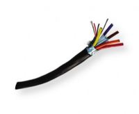 Belden 1409R 0101000 Model 1409R, 6-Pair, 24 AWG, Riser-Rated, Audio Snake Cable; Black; 24 AWG tinned copper pairs; Polyolefin insulation; Individually shielded with Beldfoil bonded to numbered color-coded PVC jackets so both strip simulteaneously; Overall Beldfoil shield; Tinned Copper drainwire; PVC jacket; UPC 612825114826 (BTX 1409R0101000 1409R 0101000 1409R-0101000) 