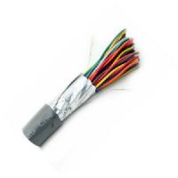 Belden 1411R 010500, Model 1411R, 12-Pair, 24 AWG, CMR Riser-Rated, Audio Snake Cable; Black; 12-24 AWG tinned copper pairs; Polyolefin insulation; Individually shielded with Beldfoil bonded to numbered color-coded PVC jackets so both strip simulteaneously; Overall Beldfoil shield; Drainwire; PVC jacket; UPC 612825114864 (BTX 1411R010500 1411R 010500 1411R-010500) 