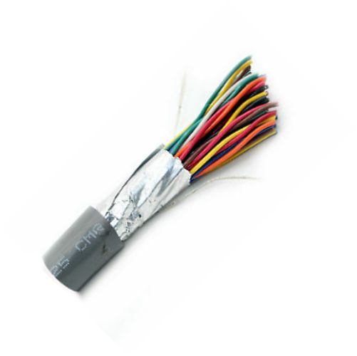 Belden 1411R 010500, Model 1411R, 12-Pair, 24 AWG, CMR Riser-Rated, Audio Snake Cable; Black; 12-24 AWG tinned copper pairs; Polyolefin insulation; Individually shielded with Beldfoil bonded to numbered color-coded PVC jackets so both strip simulteaneously; Overall Beldfoil shield; Drainwire; PVC jacket; UPC 612825114864 (BTX 1411R010500 1411R 010500 1411R-010500)