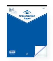 Alvin 1422-2 Cross Section Paper 4" x 4" Grid 50-Sheet Pad 8.5" x 11"; 20 lb basis, acid-free, versatile layout bond, printed with a non-reproducible blue grid on one side with inch squares accentuated; Smooth, opaque surface suitable for pencil or ink; Laser, copier, and inkjet compatible; UPC 088354213550 (ALVIN14222 ALVIN-14222 ALVIN-1422-2 ALVIN/1422/2 14222 ARCHITECTURE DRAWING) 