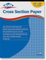 Alvin 1430-15 Quadrille Paper, 10x10 Grid 100 Sheet Per Pack, 17" x 22"; Contains 100 sheets; Non-reproducible blue 10 x 10 squares per inch grid; 20 lb. basis layout bond; Smooth, opaque white surface; With good erasing qualities; Compatible with laser, copier and inkjet; Acid-free; Dimensions 22" x 17" x 1"; Weight 4.75 lbs; UPC 088354214359 (ALVIN143015 ALVIN 143015 1430 15 1430-15) 