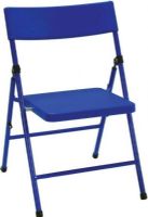 Cosco 14301BLU4 Children's Pinch-Free Folding Chair Blue (4-pack); Our pint-sized chairs are designed for big fun; Ideal for arts and crafts projects, tea parties and birthdays; Durable steel frame witth powder coated finish; Easy to Clean; Dimensions 14" wide x 22.625" high x 15.75" deep; UPC 044681344466 (14301-BLU4 14301 BLU4 14-301BLU4 14301BLU4E) 
