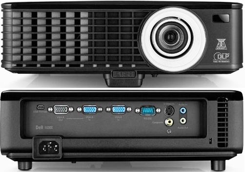 Dell 1430X Projector, 3200 ANSI Lumens, Contrast Ratio 2400:1 Minimum (Full On/Full Off), Native Resolution 1024 x 768 (XGA), Aspect Ratio 4:3, Projection Lens F-Stop: F/2.54~2.73 Focal length, f = 18.18~21.84mm, Throw Ratio 1.64 (wide) - 1.97 (tele), Zoom Ratio Manual 1.2x, Projection Distance 3.28 ft ~ 26.24 ft (1.0m ~ 8.0m), 5.7 lbs (2.6 kg), UPC 884116073543 (14-30X 143-0X 1430-X)