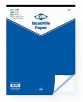 Alvin 1432-1 Quadrille Paper 4x4 Grid 50-Sheet Pad 8.5" x 11"; 20 lb basis, acid-free, versatile layout bond, printed with a non-reproducible blue grid on one side; Smooth opaque surface, suitable for pencil or ink with good erasing qualities; Laser, copier, and inkjet compatible; Commonly used by draftsmen, architects, and engineers for plotting graphs, drawing diagrams, statistical data, etc; UPC 088354214458 (ALVIN14321 ALVIN-14321 ALVIN-1432-1 ALVIN/1432/1 14321 ARCHITECTURE DRAWING) 