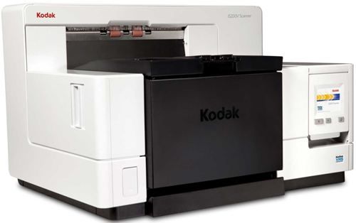 Kodak 1448497 Model i5600 Production Document Scanner; 170 pages per minute/680 images per minute; Optical Resolution 600 dpi; White LEDs Illumination; Maximum Document Width 304.8 mm (12 in.); Long Document Mode Length Up to 4.6 m (180 in.); Minimum Document Size 63.5 mm x 63.5 mm (2.5 in. x 2.5 in.); Automatic 750-sheet elevator design (144-8497 1448-497 14484-97)