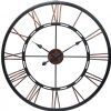 Infinity Instruments 14504 Metal Fusion Wall Clock, 28" Round Diameter, Metal Welded Open Dial, Welded Roman Numerals, Open Face, UPC 731742145048 (14-504 145-04) 