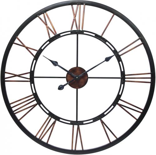 Infinity Instruments 14504 Metal Fusion Wall Clock, 28