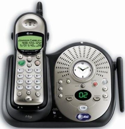 AT&T 1818 Telephone with Digital Answering System Wind Chill White 