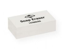 Alvin 1470AE 2" x 1" x .5" Soap Erasers 12/Box; Dual purpose dry cleaner and general use eraser designed to crumble while removing unwanted marks, keeping the paper surface unscarred; Contains a mild abrasive additive for tough to remove mistakes; Also works well for shading charcoal sketches; 2" x 1" x .5"; 12/box; Shipping Weight 0.8 lb; Shipping Dimensions 4.00 x 6.00 x 0.75 in; UPC 088354960423 (ALVIN1470AE ALVIN-1470AE ALVIN/1470AE DRAFTING) 