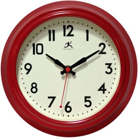 Infinity Instruments 14751RD-3773 Cuccina Red Wall Clock; 8.5