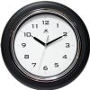 Infinity Instruments 14759BK-3780 Black Deluxe Wall Clock, Infinity Instruments Black Deluxe is a stylish modern / contemporary wall clock that will work in both the home and in the office, 12.5" Round Diameter, Black Finished Frame w/ Chrome Accent, Case Pack: 6, UPC 731742147592 (14759BK-3780 14759BK-3780 14759BK-3780) 