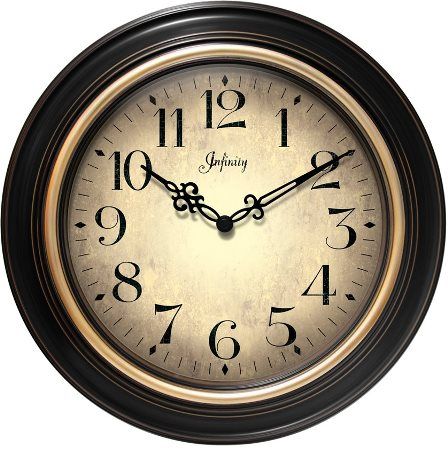 Infinity Instruments 14878BG-2732 Birmingham Traditional Wall Clock; 24