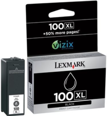 Lexmark 14N0683 Black 100XL High Yield Return Program Ink Cartridge, Works with Lexmark Impact S305 S301, Intuition S505, Interact S605, Prevail Pro705, Prestige Pro805, Platinum Pro905, Pinnacle Pro901, Genesis S815 S816 and Prospect Pro205 Printers; 5100 standard pages yield, New Genuine Original OEM Lexmark Brand, UPC 734646968232 (14N-0683 14N 0683 14-N0683)