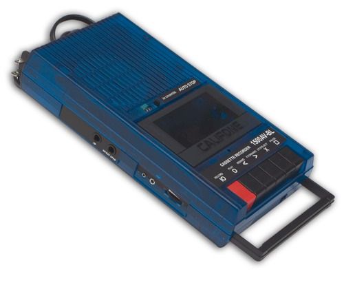 Califone 1500AVBL Translucent Cassette Player/Recorder, Blueberry (1500-AV, 1500 AV, 1500AV, 1500AV-BL, 1500AV BL, BL, 1500AVBL/ST)