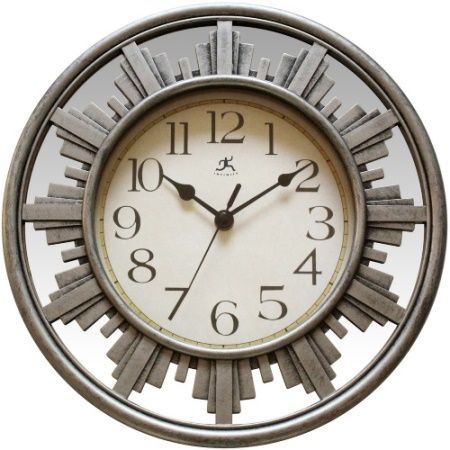 Infinity Instruments 15012AS-4011 City Road Wall Clock, 12