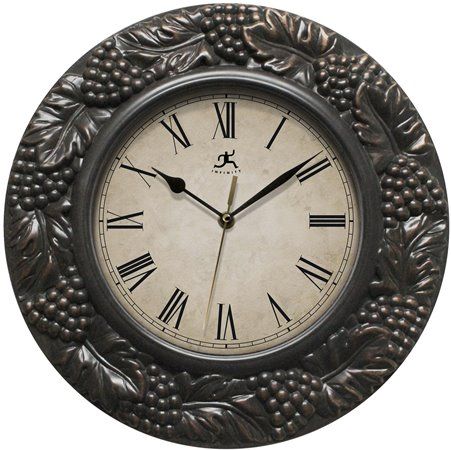 Infinity Instruments 15014AB-4013 Naples Wall Clock, 13.5