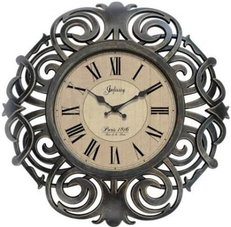 Infinity Instruments 15015AB-4014 Paris Wall Clock; 18