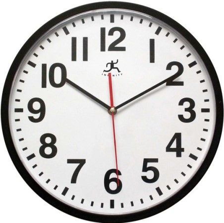 Infinity Instruments 15018BK-4017 Pure Business/Office Wall Clock, 18