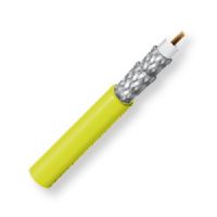 Belden 1505F 0041000, Model 1505F, 22 AWG, RG59, Flexible, Low Loss Serial Digital Coax Cable; CM-Rated; Yellow Color; 22 AWG stranded Bare compacted copper conductor; Foam HDPE core; Double Tinned copper braid; Flexible PVC jacket; UPC 612825356486 (BTX 1505F0041000 1505F 0041000 1505F-0041000 BELDEN) 