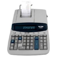 Victor 1530-6 2 Color Commercial Ribbon Printing Calculator, Professional Calculator with Financial Functions and Time Calculations; Extra Large Fluorescent Display; 10 Digit Capacity; Fast 5.0 Lines Per Second, 2 Color Print; Built-in Metal Paper Arm; 4 Key Independent Memory; Units Price Mode; Delta Percent - Percent of Change; Percent Key; Grand Total, UPC 014751153069 (15306 Victor1530-6 Victor15306) 
